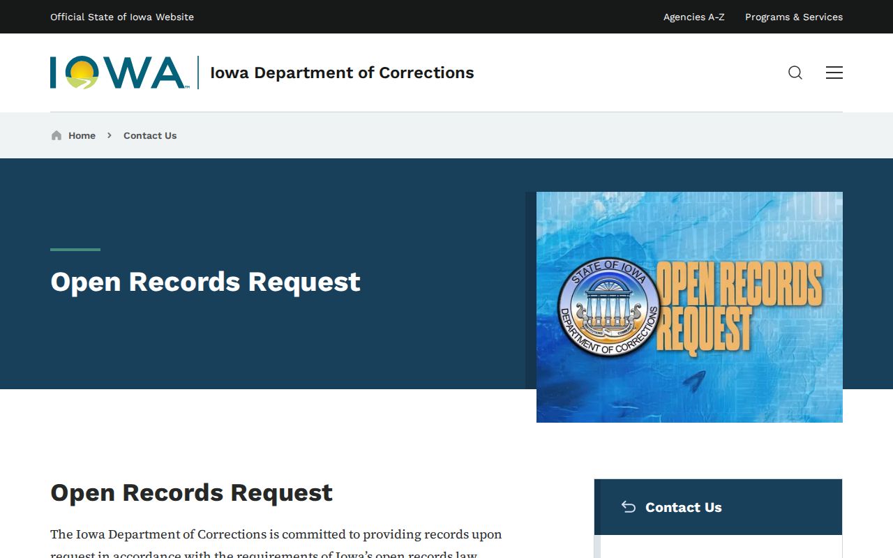 IDOC open records for Audubon County criminal supervision