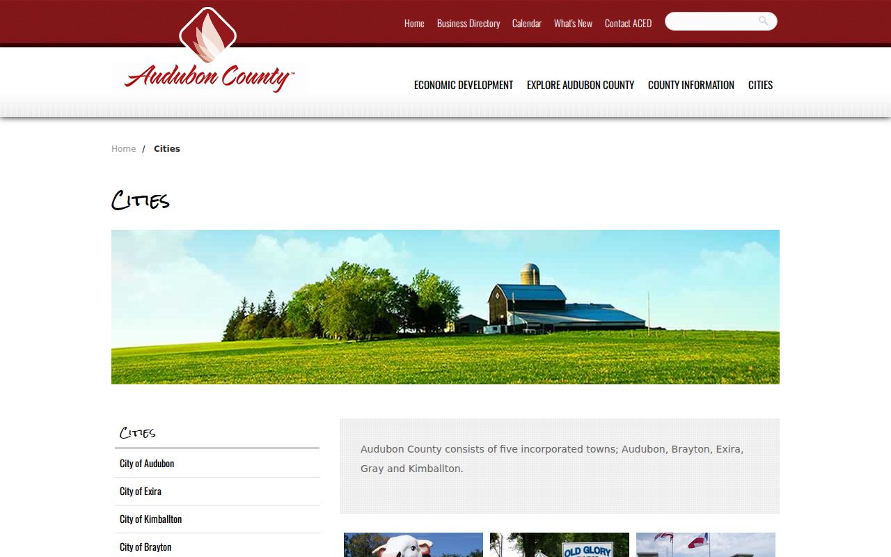 Audubon County city source for Kimballton criminal records context